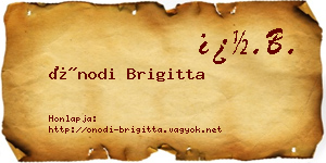Ónodi Brigitta névjegykártya